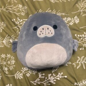 Squishmallows Gray and Cream Seal Plush